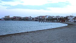 Playa del Espejo, en Los Alcázares (Murcia, España)
